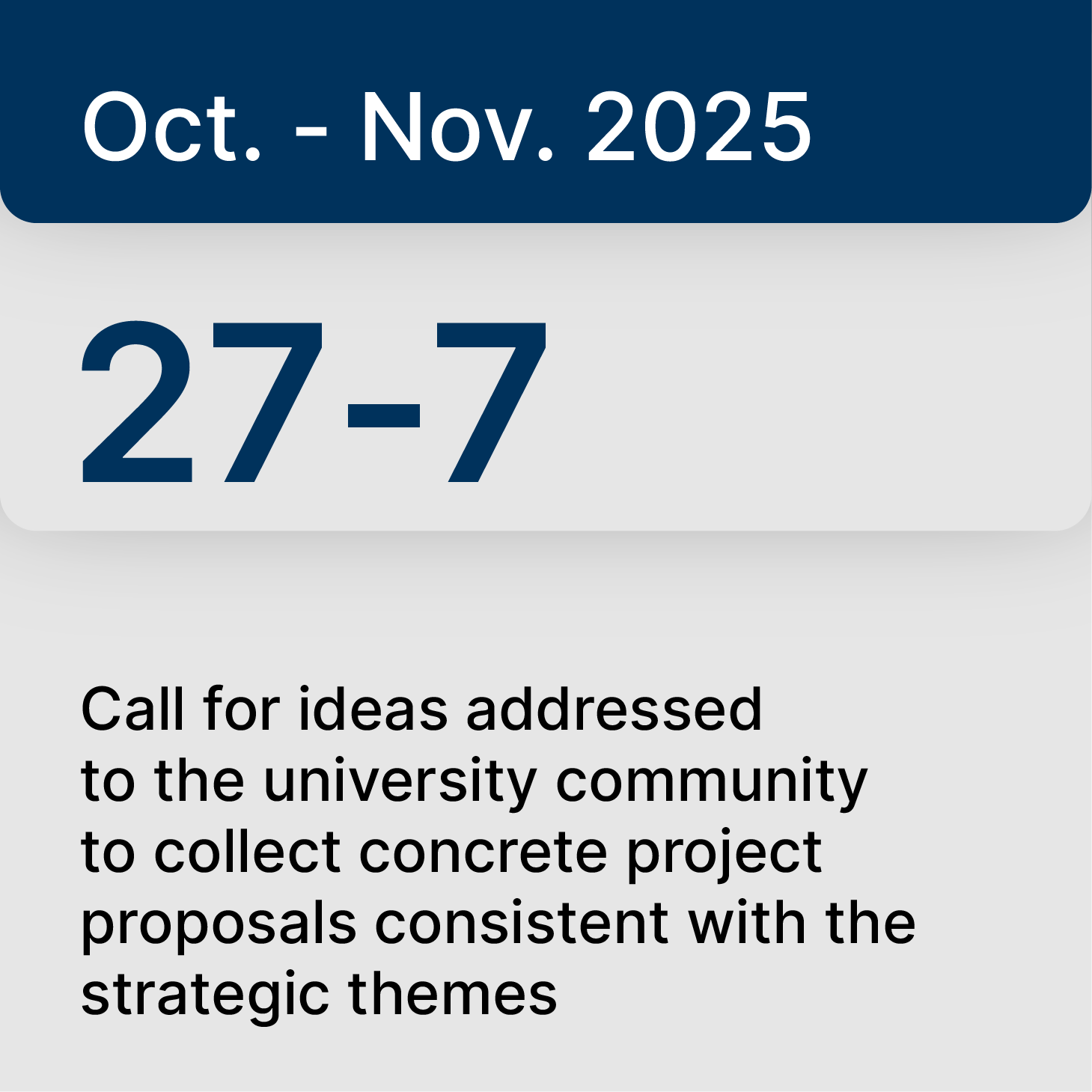 October 20, 2025 – Rome: Senatorial workshop on Strategic Plan progress